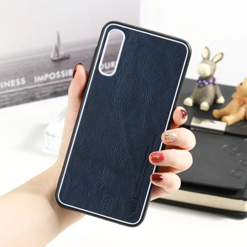 Кожаный чехол для телефона Samsung Galaxy A50 Модный мягкий накладка A70 A 50 70