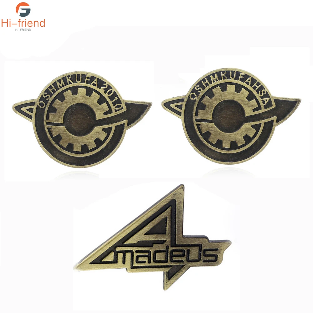 Брошь ворота Steins брошь с надписью Судьба камня ошмкуфа Амадеус бронзовая булавка