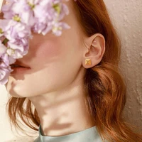 spike stud earrings for women mencone shape geometric square earring stainless steel minimalist jewelry 1 piece