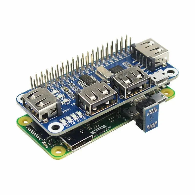 

Прочный Raspberry Pi с 4 USB-портами для отладки для Raspberry Zero/W