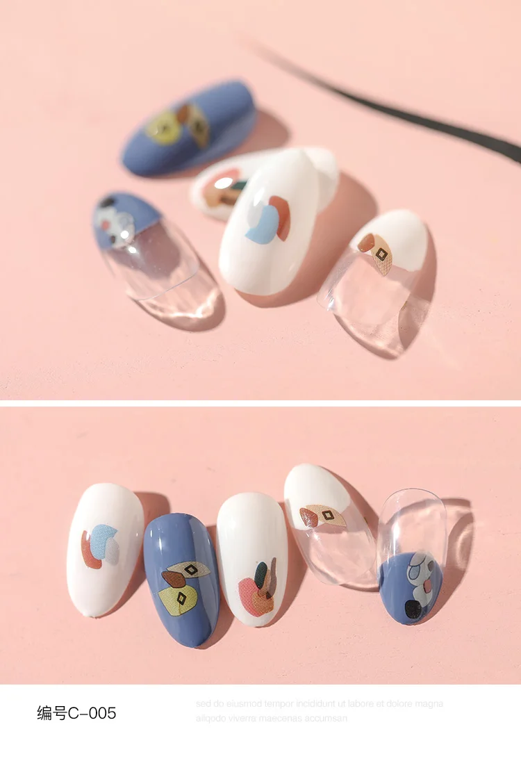 1 лист стикеры 3D на ногти Nail Art яркие красочные в форме радуги ногти наклейки для ногтей наклейки украшения Маникюр Z0214