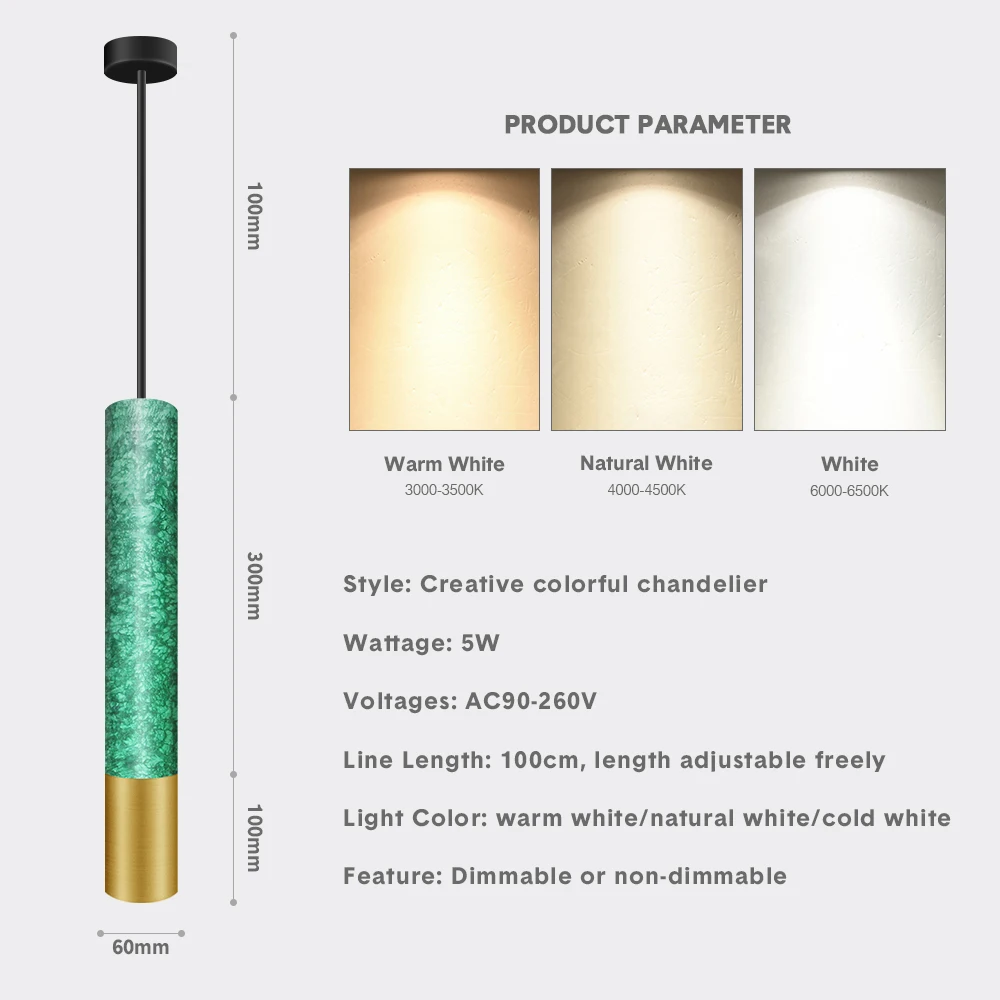 Светодиодный подвесной светильник с длинной трубкой креативная люстра