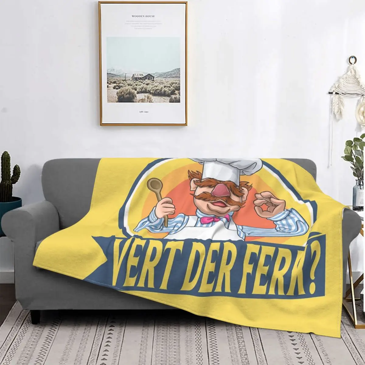 

VERT DER FERK-Manta a cuadros para cama, colcha con capucha, funda para sofada