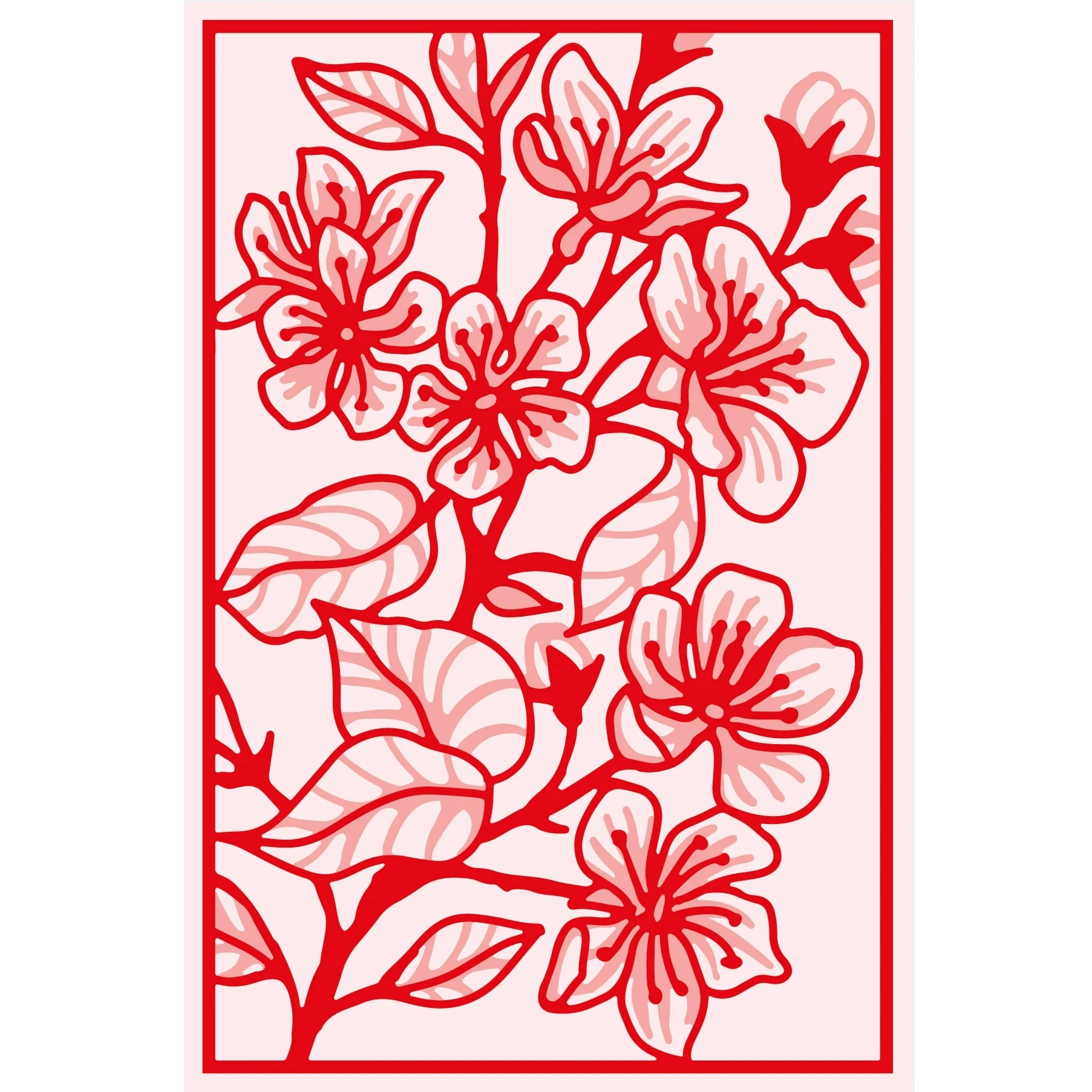 

New Plum Overlap METAL CUTTING DIES Stencil Scrapbooking Photo Album Card Paper Embossing Craft DIY