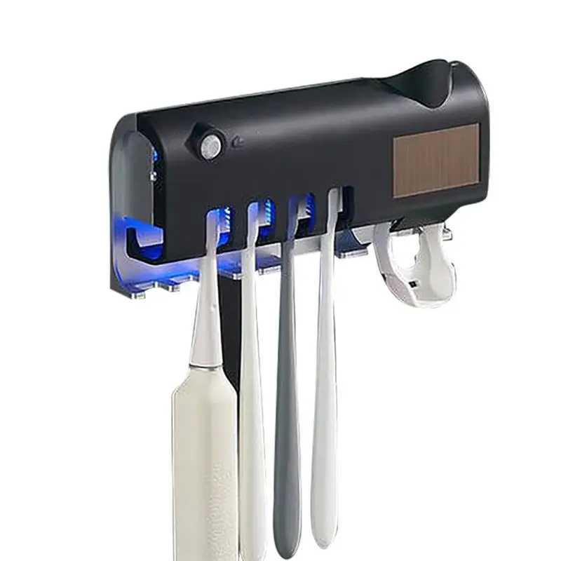 

UV Light Toothbrush Sterilizer with Automatic Toothpaste Dispenser Ultraviolet Antibacteria Toothbrush Toothpaste Holder