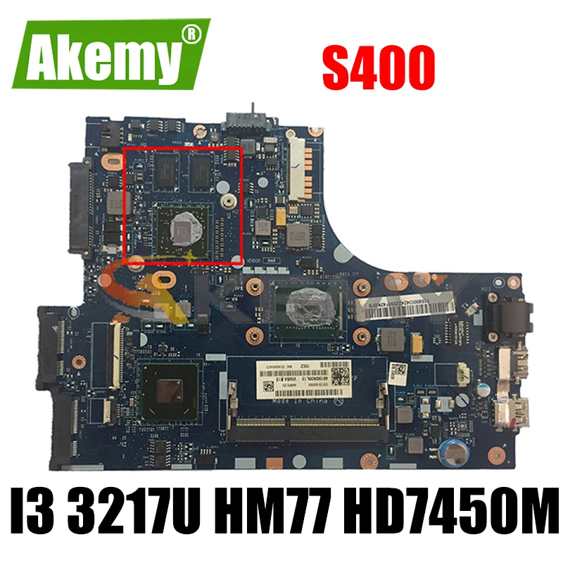 

Akemy для Lenovo S400 S400T Материнская плата ноутбука VIUS3/VIUS3 LA-8952P процессор I3 3217U HM77 GPU HD7450M (сенсорный экран)