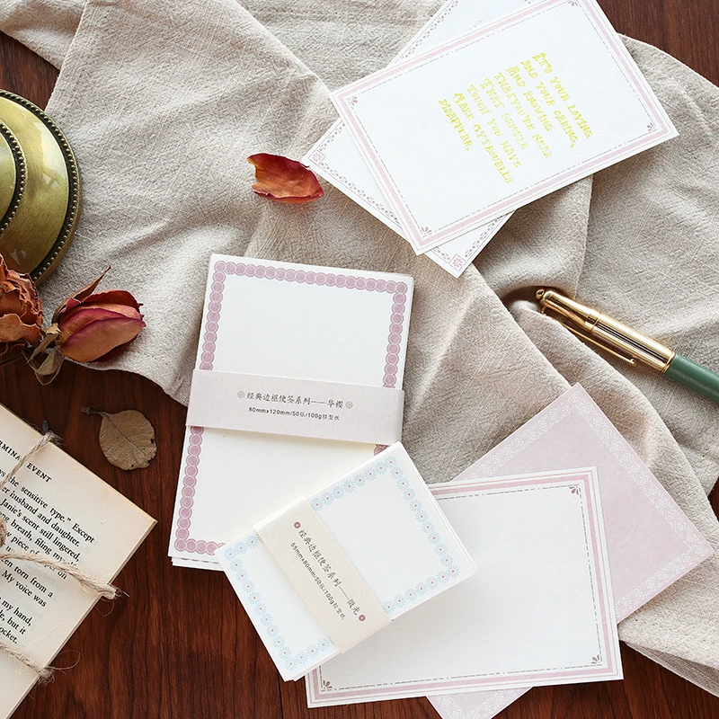 50 шт./компл. классический бумажный блокнот для заметок декоративный Винтажный