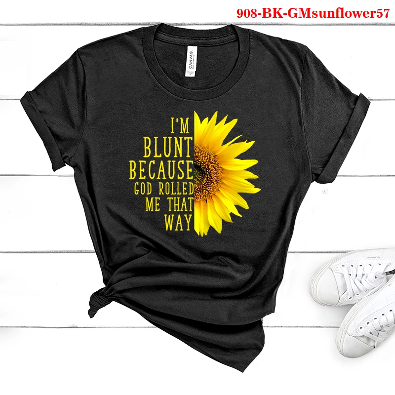 

Sunflower Fun Print Tshirt Personality Fashion Harajuku New Summer Casual Loose T-shirt Streetwear Women's Clothing Graphic Tee