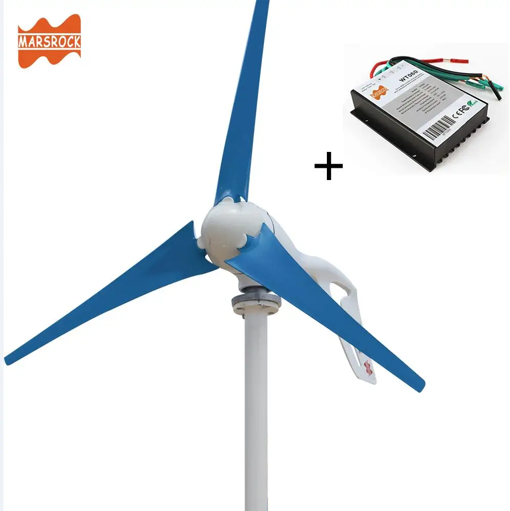 3 blue blades AC12V/24 V 400W ветряной генератор небольшая ветряная мельница для домашнего использования, соответствует требованиям европейских директив, в частности касательно содержания вредных веществ - Цвет: 3 blue blades
