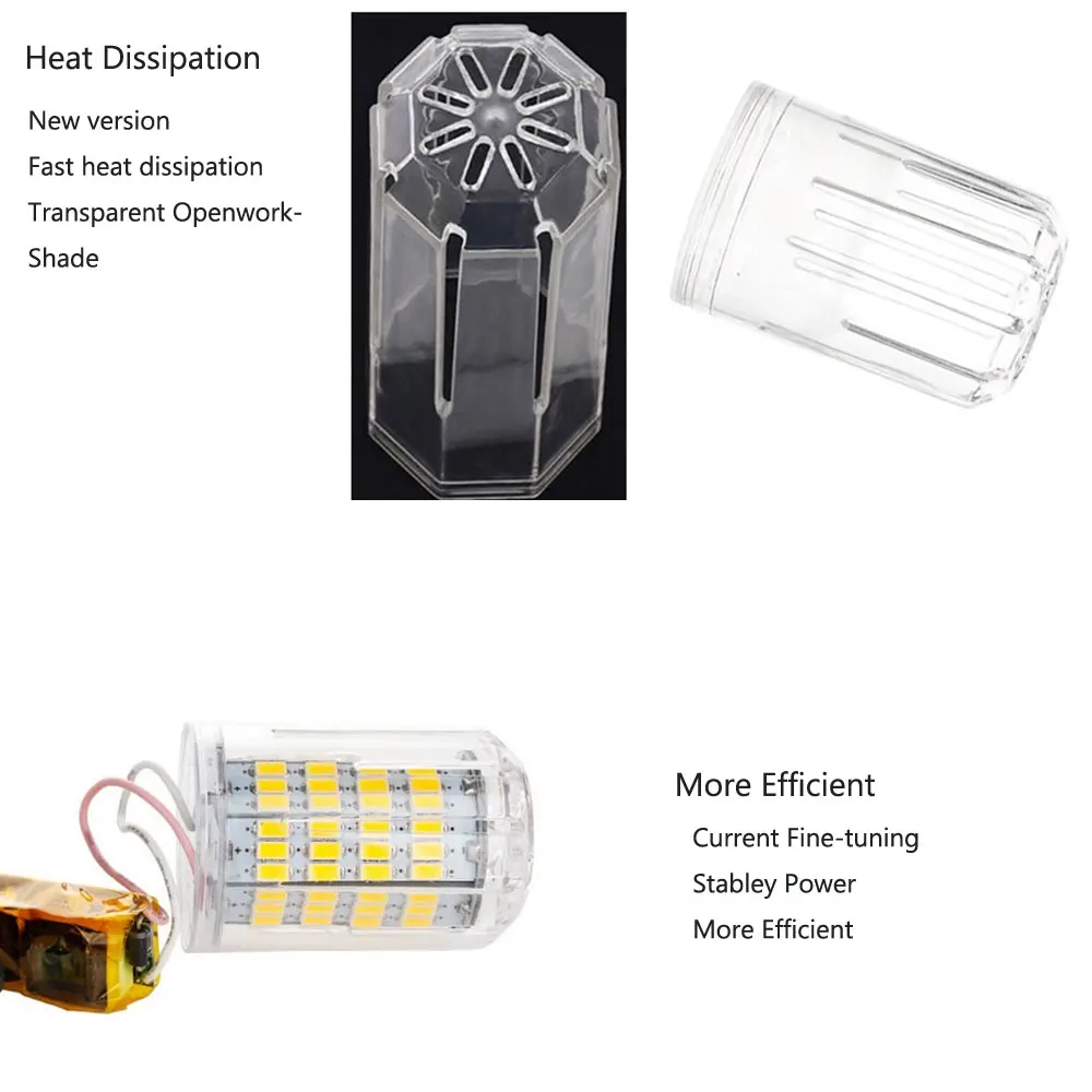 Миниатюрная Светодиодная лампа E27 E26 E12 E14 SMD5730 DC 12 В 24 в 27 светодиодов светильник