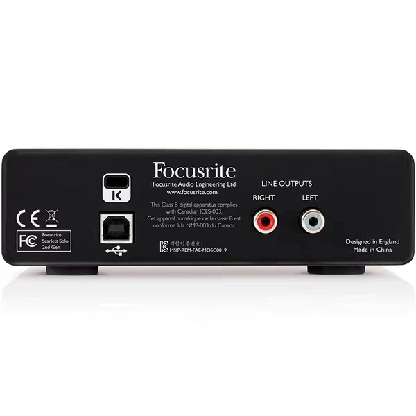 Звуковая карта Foxter Focusrite Scarlett Solo 2 в выхода USB запись аудио интерфейс|scarlett|scarlett
