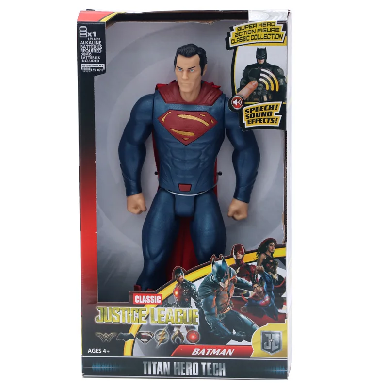 superman Marvel игрушки Мстители 4 фигурка супергероя Железный человек Халк Капитан Америка Тор человек паук Супермен модель игрушки - Цвет: superman