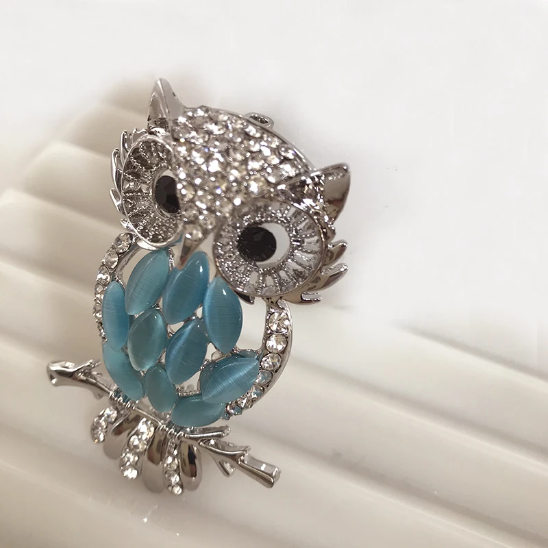 Горячая Распродажа Винтажные женские Голубой опал животное брошь в форме