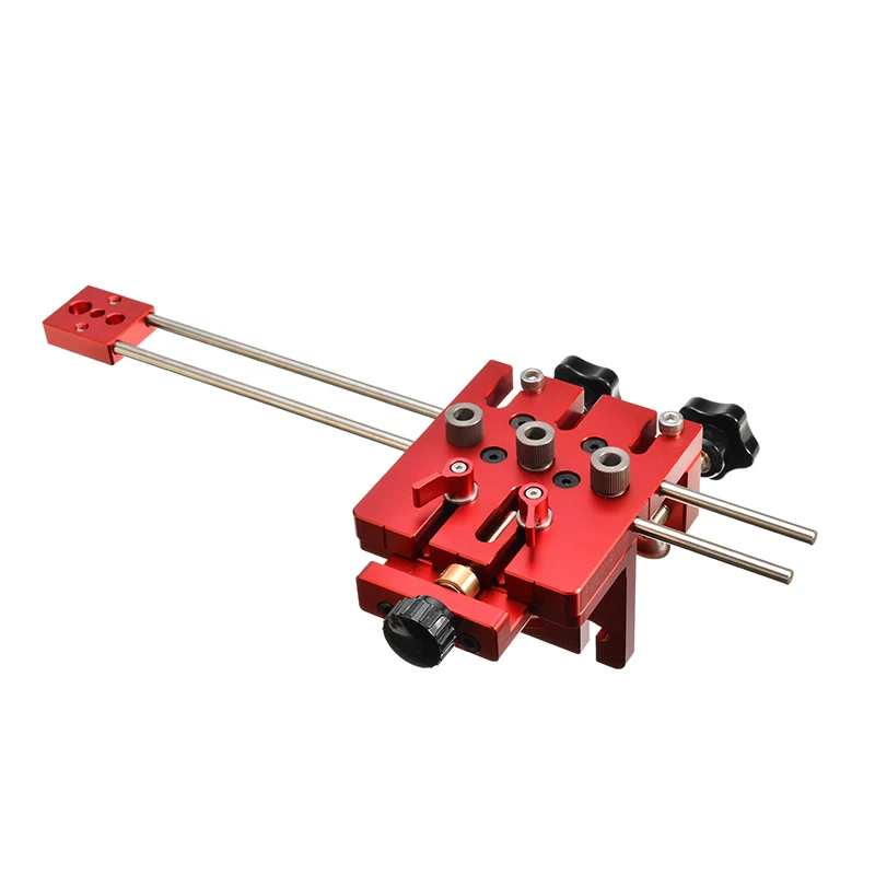 3 in 1 Woodworking Hole Drill Punch Guide Locator Positioner Jig Tool Kit Aluminium Alloy Wood Working DIY Tools