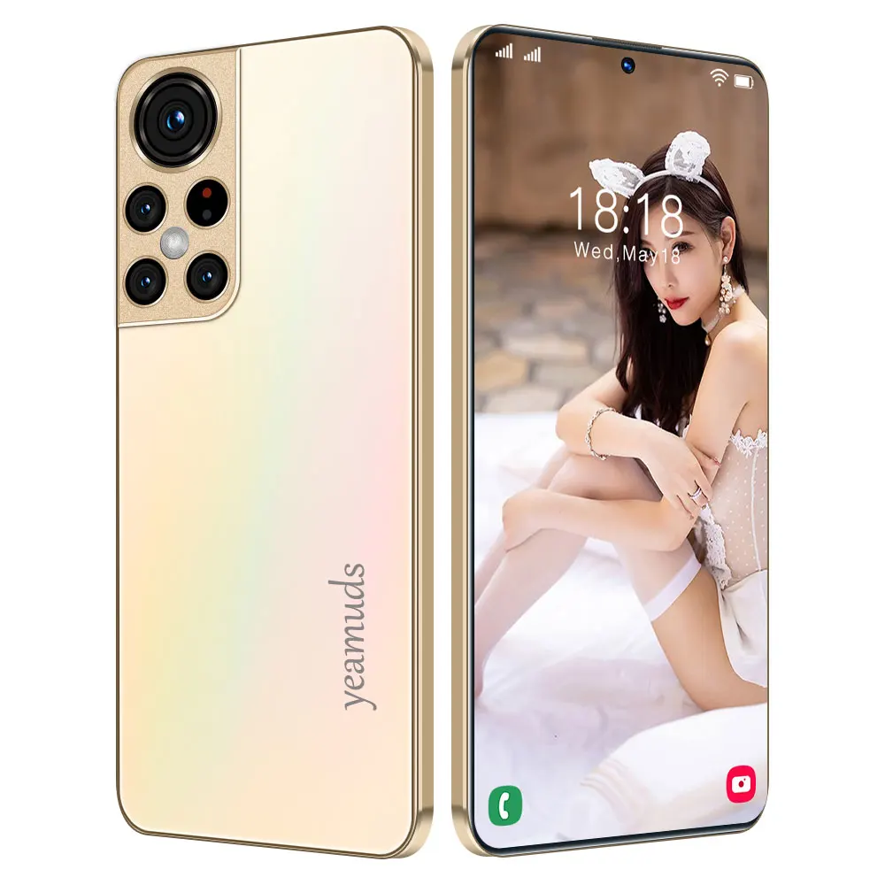 6.8″HD Smartphone S22Ultra 5G  RAM 8GB+ ROM 128GB Android 11.0  Face Access Global Version10 Core Dual SIM card supports TF card