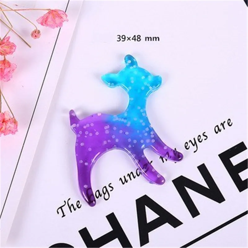 10 шт. наполнитель в виде единорога звезды Луны для прозрачной/пушистой грязи