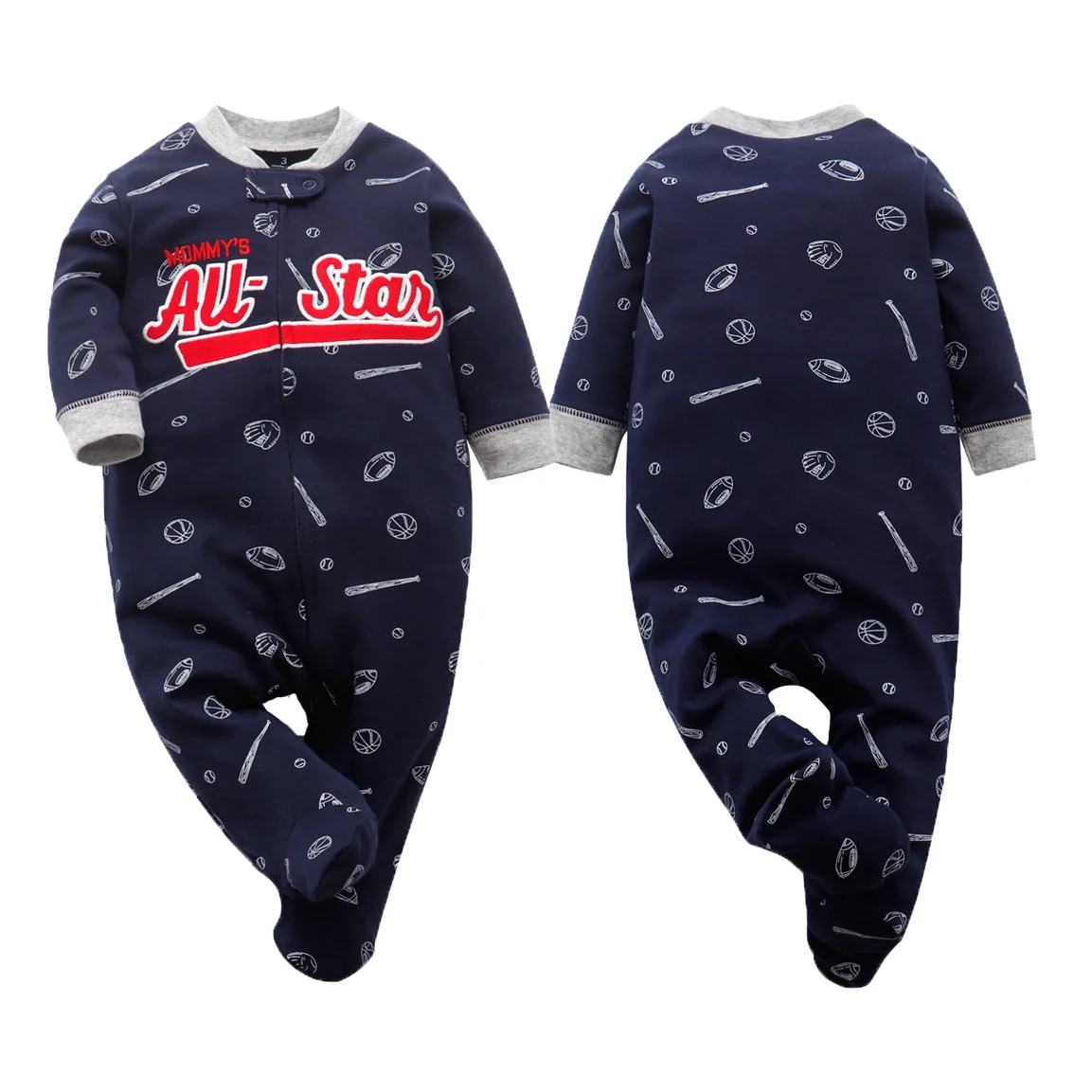 2021 весенне осенний Детский комбинезон с длинными рукавами для новорожденных