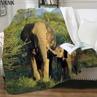 nknk elephant blankets animal blankets for beds love thin quilt trees plush throw blanket sherpa blanket new vintage adult plush