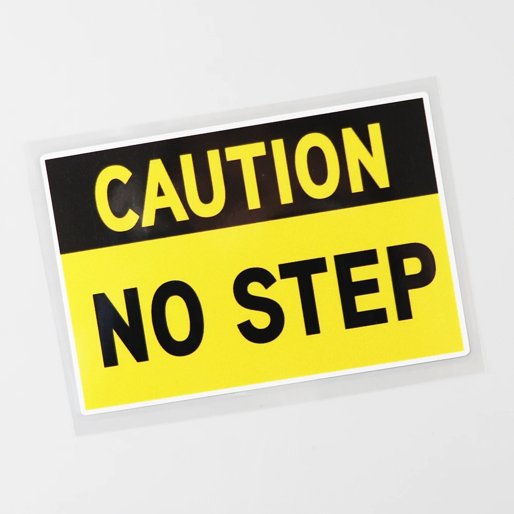 YJZT 13 3 см × 8 предупреждение No Step опасность смотреть ваш шаг Наклейка ПВХ