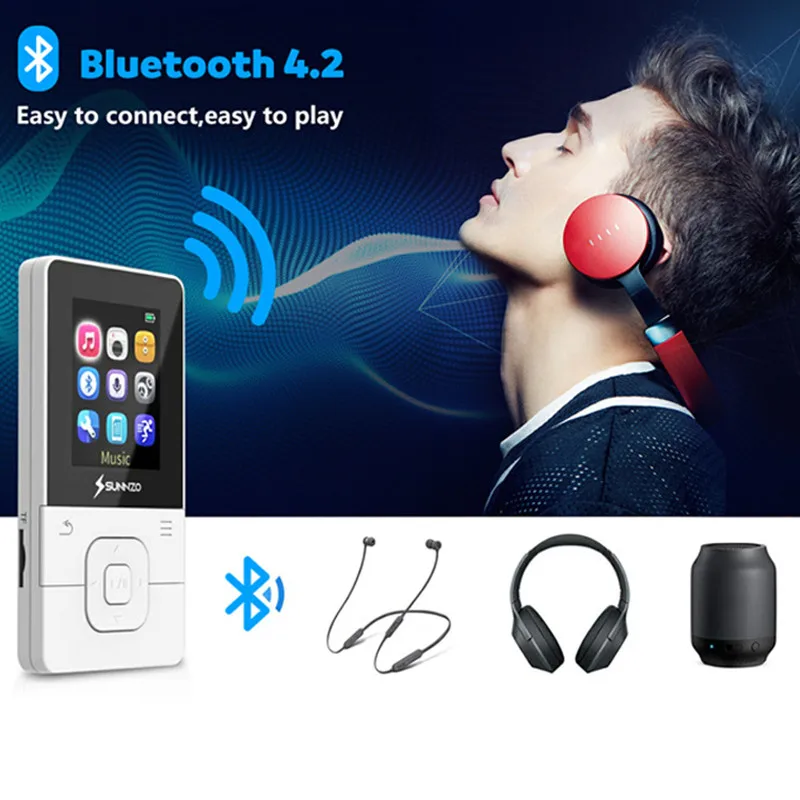 Новый Bluetooth Mp3 студенческий Walkman электронная книга чтение маленькая карта запись
