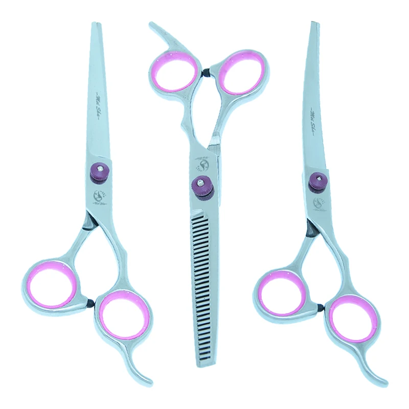 

Meisha 7 inch Professional Pet Dog Grooming Styling Scissors Japanese Steel Cutting Thinning Curved Shears for Haircut B0007A