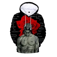 hoodie rapper 2pac tupac hip hop fashion hoodie men pullover plus size 3d mens hoodies sweatshirts thin tupac 2pac sweat homme