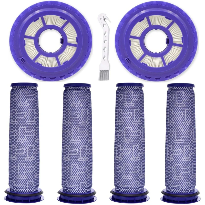 

2 Pack Hepa Post Filter & 4 Pack Pre Filter Replacement for Dyson DC41, DC65, DC66 Animal, Multi Floor and Ball Vacuums