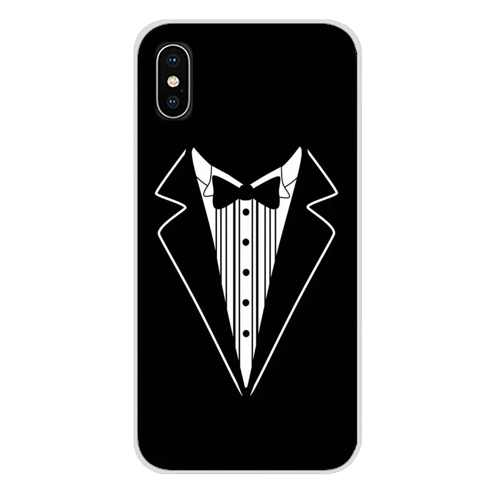 Мужской костюм рубашка галстук линии прозрачный ТПУ кожаный чехол для Huawei G7 G8 P8 P9