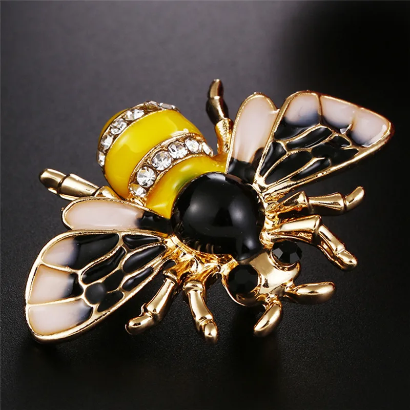 

Unisex Enamel Bee Brooches Insect Brooch Pin Cute Small Badges Fashion Jewelry Wholesale Women and Men Jewelry