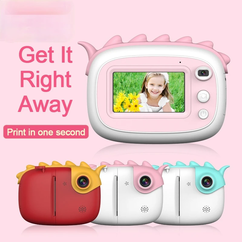 

2800W Digital Camera Children Printable Camera 1080P HD Digital Instant Camera IPS Kids Toys DIY Painting Camera Best Toys