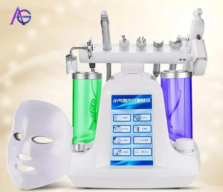 Профессиональная кислородная машина для глубокого очищения кожи лица 8 в одном с