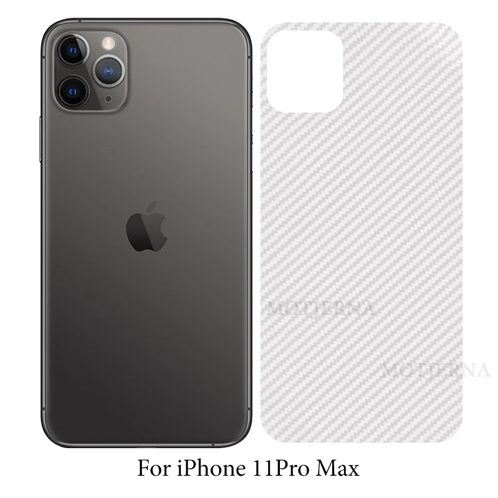 Защитная пленка на заднюю панель из углеродного волокна для iPhone XS MAX 11 Pro XR