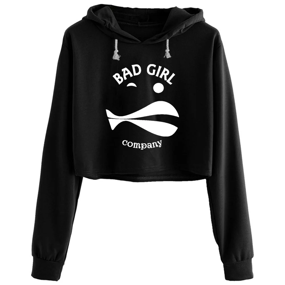 

Укороченные толстовки с капюшоном Bad Girl, Женский пуловер в готическом стиле Харадзюку для девочек