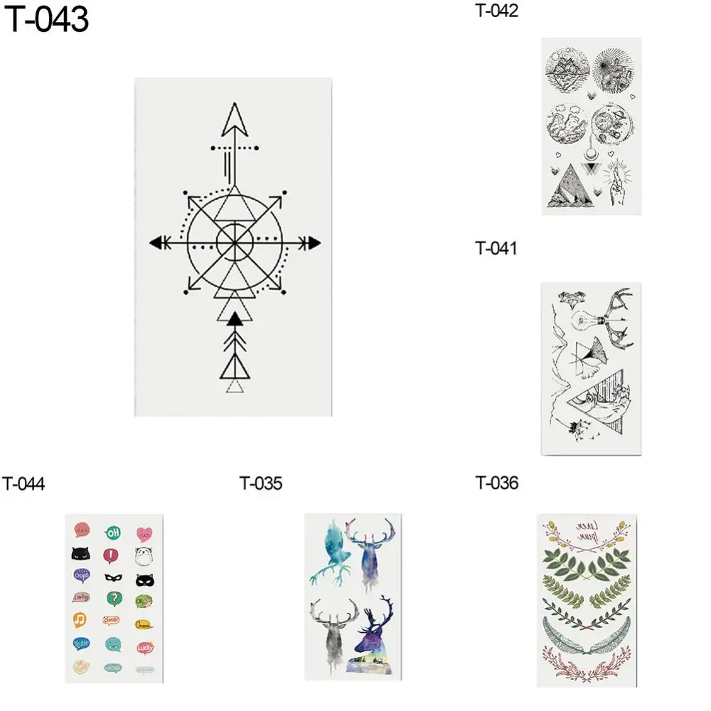 Тату-наклейки с кошкой красивое искусство фестиваль бижутерия для тела