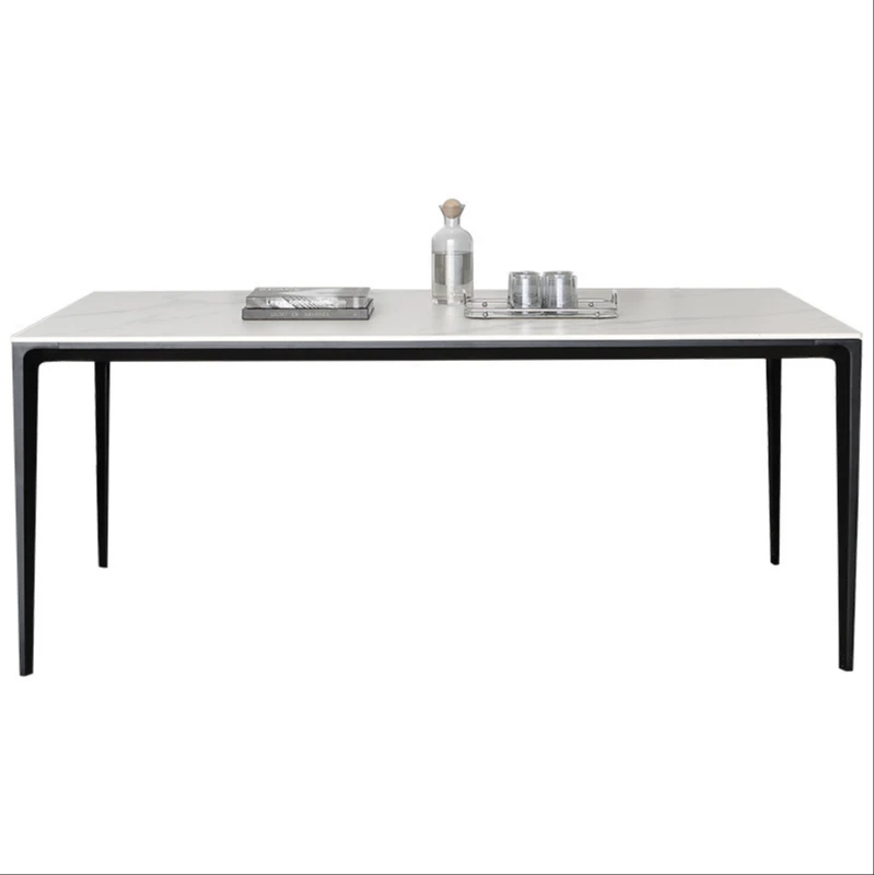 

Minimalist rock slab table modern minimalist household small household type dining table rock slate table chairs
