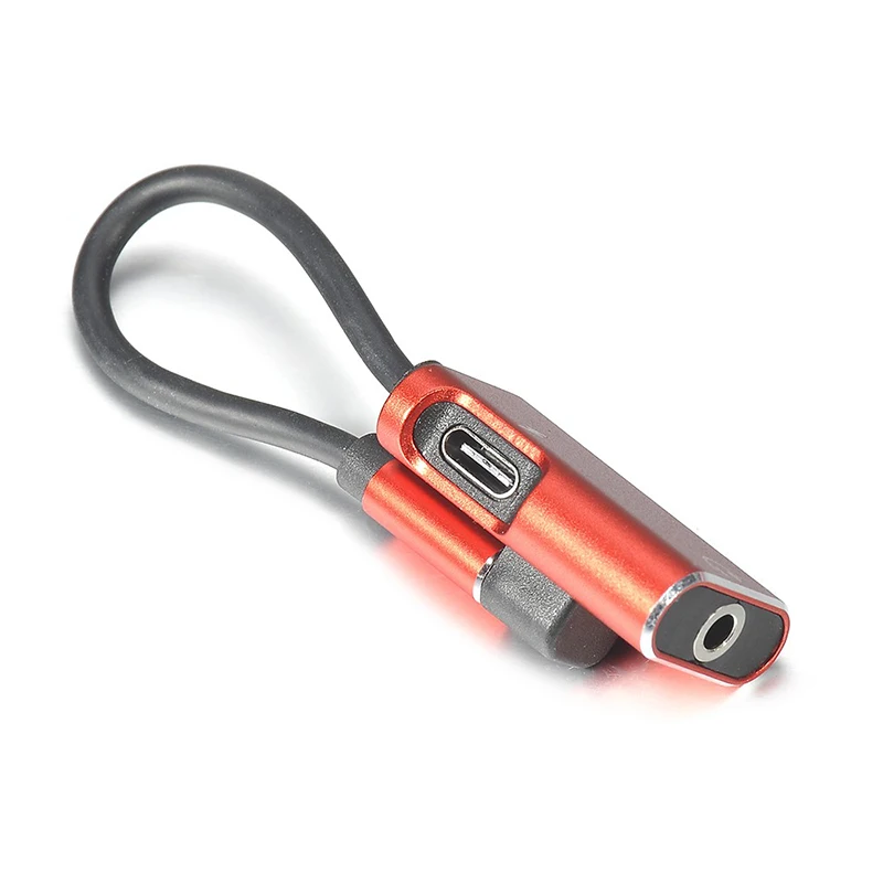 2 in 1 USB 3.1 Type C to 3.5mm Audio Type-C Aux Jack Adapter cable Data Transmission Converter |