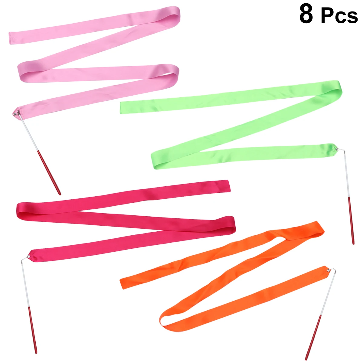 8 шт. цветные ленты для художественной гимнастики танцев детей|Гимнастика| |
