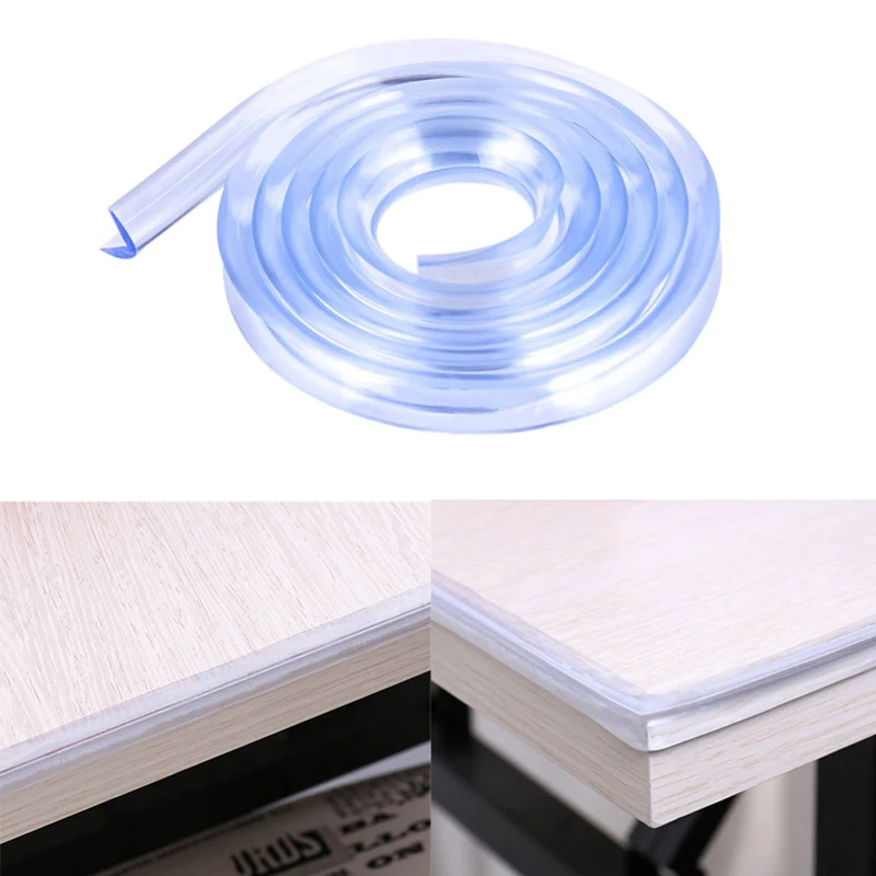 

1m Transparent Baby Safety Table Desk Edge Corner Protection Strip Infant Kids Collision Proof Edge Guards Soft Softener Bumper