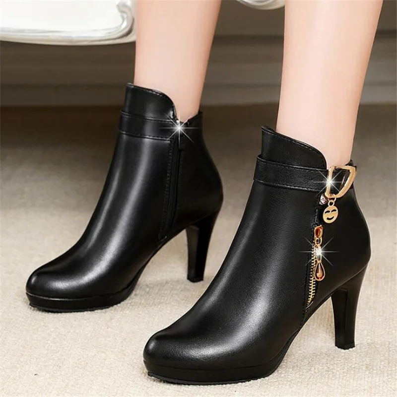 2019 г. Модная женская обувь пикантные женские ботильоны на тонком высоком