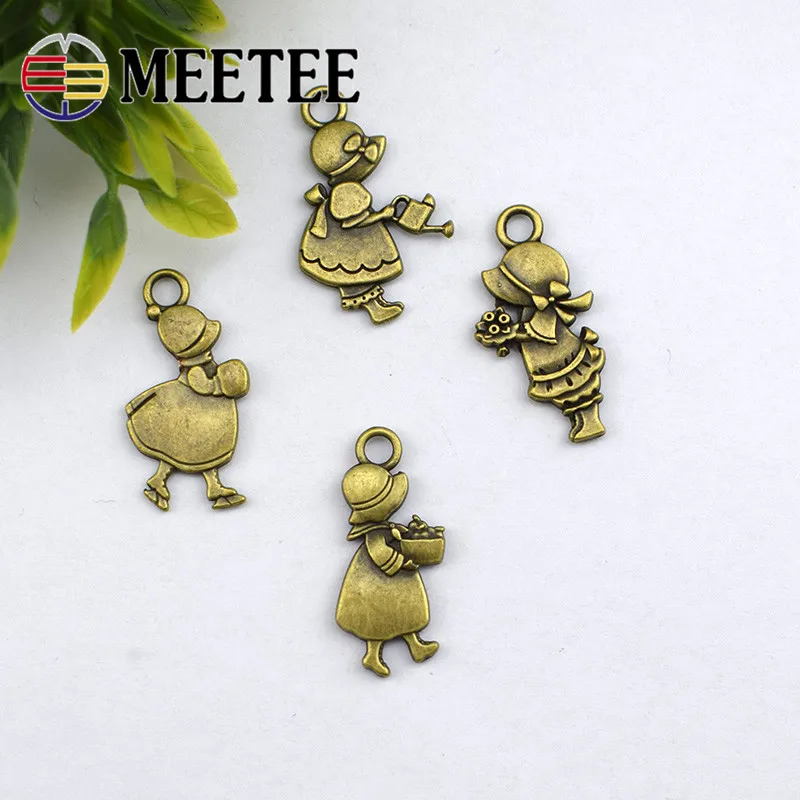 Meetee 50 шт. латунный Съемник на молнии для девушек шелушильная металлическая