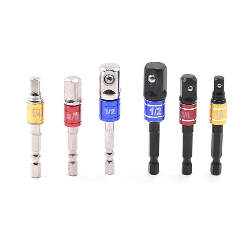 

3pc color Band Bead Connecting Rod Electric Sleeve Conversion Square Head Accessoriesadtri-pole 1/2 3/8 1/4