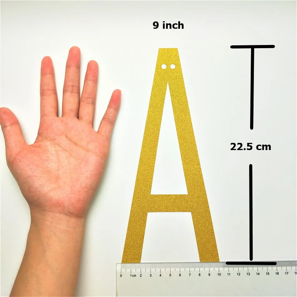 Персонализированный алфавит яркий бумажный баннер с именем сделай сам подвесные