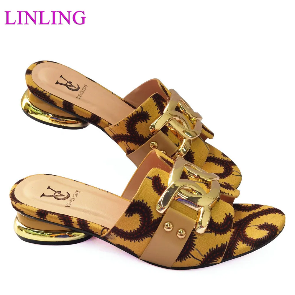 

Open Toe Metal Decoration Shoes Lady Wedding Shoes for Women Bride Women Shoes Low Heel Nigerian Party Pumps Elegant Shoes
