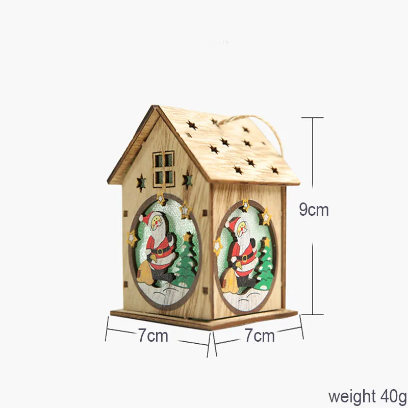 Новые деревянные рождественские украшения деревянный дом сделай сам со