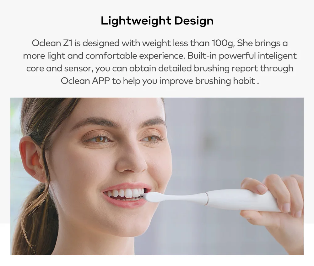 Новая глобальная версия Oclean Z1 sonic электрическая зубная щетка для взрослых IPX7 Водонепроницаемая ультра звуковая Автоматическая быстрая зарядка зубная щетка