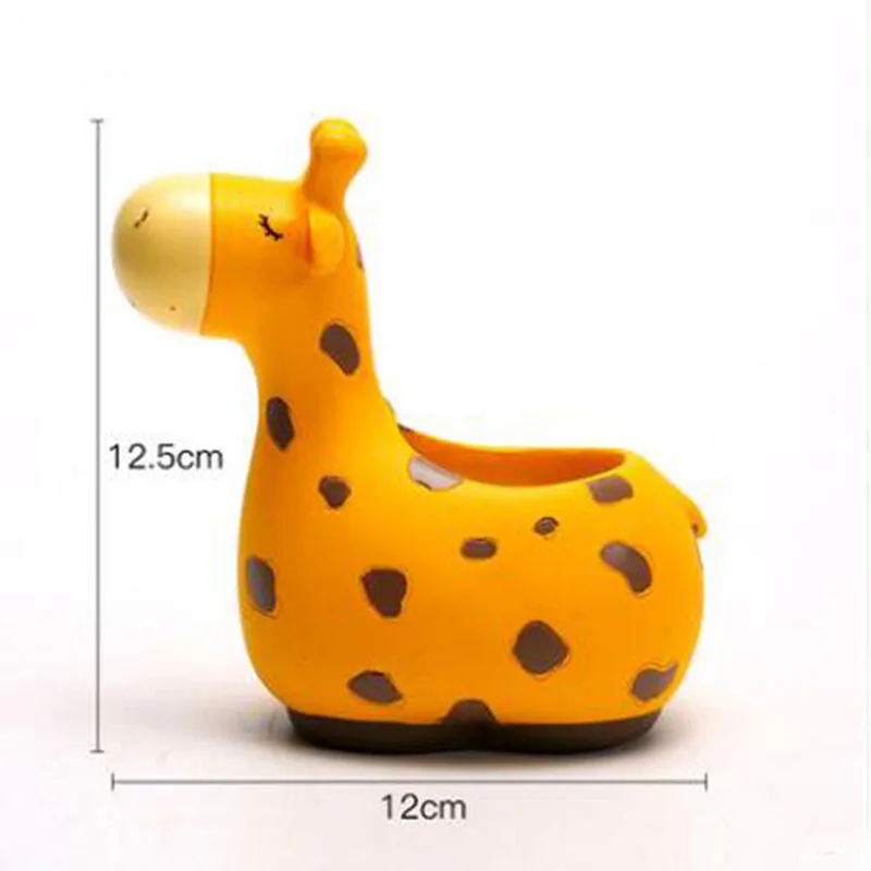 Мультяшное животное из смолы плантатор для горшка украшение сада балкона