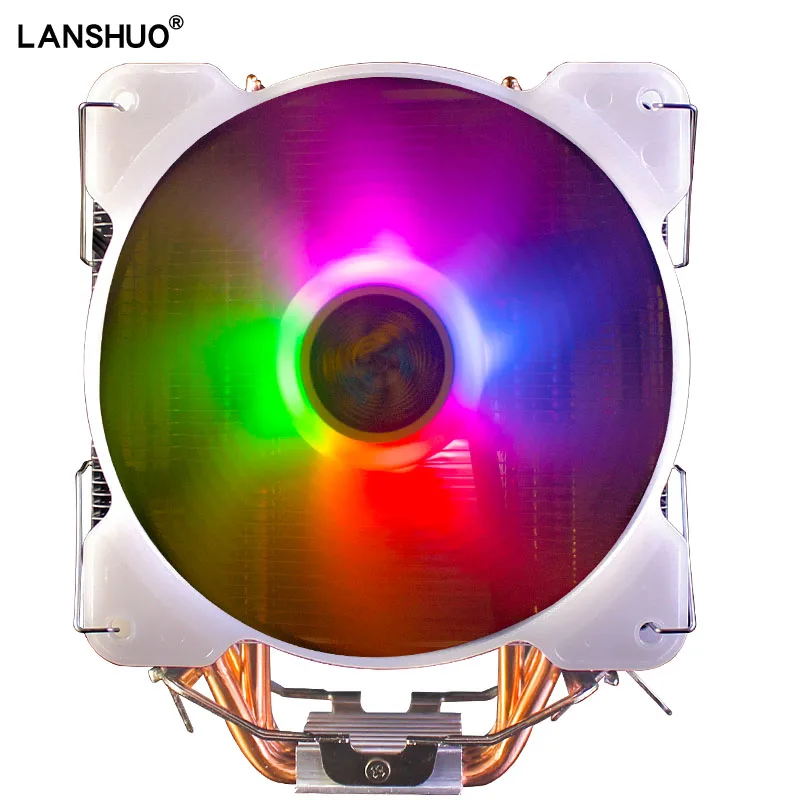 Кулер для процессора X79 X99 2011 4 тепловые трубки 120 мм контакта PWM RGB Intel LGA 775 1200 1155 1356