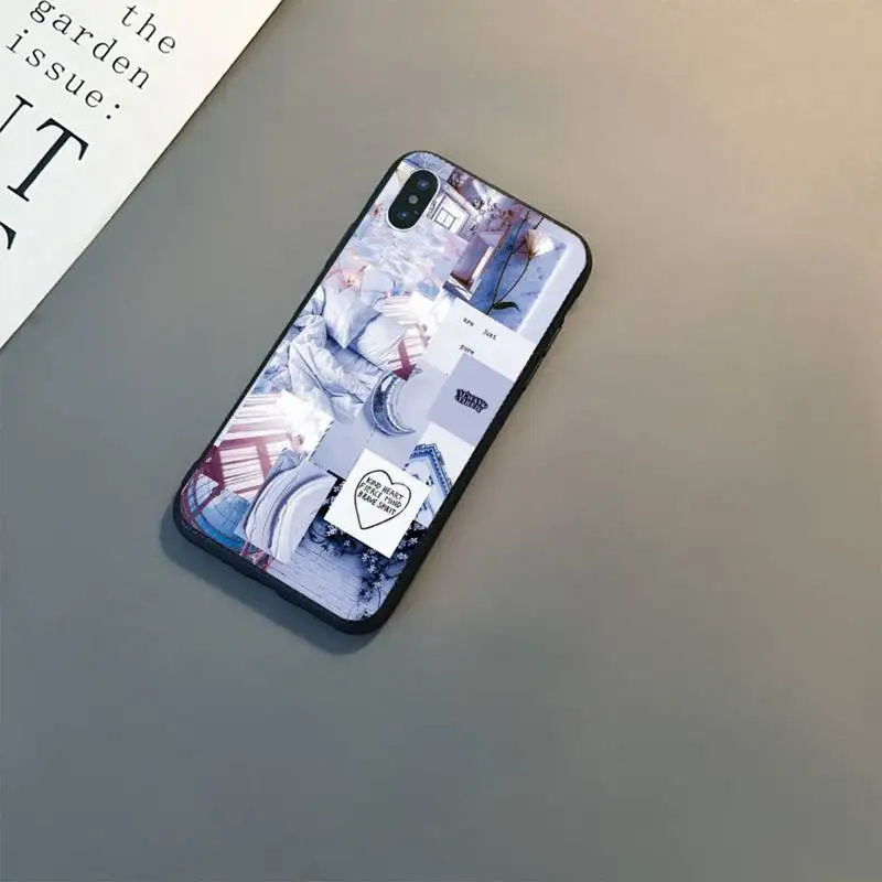 

Purple Love Aesthetic Art Girly Phone Case For iPhone 11 8 7 6 6S Plus 7 plus 8 plus X XS MAX 5 5S XR 12 11 Pro max se 2020 Case