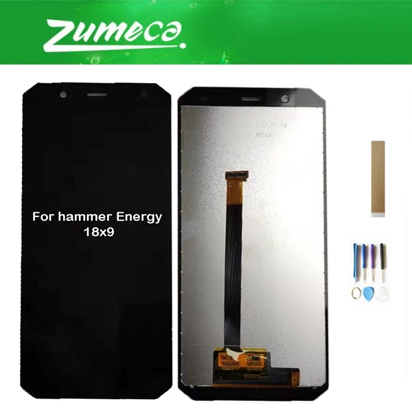 

For MyPhone Hammer Energy 18x9 LCD Display Screen Touch Glass Sensor Assembly Black Color With Tools tape