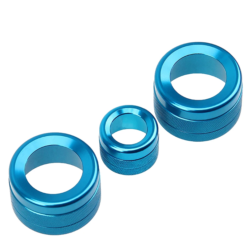 Алюминиевые ручки управления переключателем кондиционера автомобиля 3 шт./лот